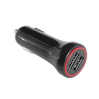 Chargeur de téléphone à charge rapide USB 2 ports 5V4.8A 24W adaptateur de chargeur de voiture double USB pour véhicule 12V 24V Iphone Samusung