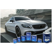 DEXIN Vernis acrylique transparent 2K à séchage rapide, haute brillance, application facile par pulvérisation, peinture automobile liquide, aspect pour la rénovation automobile
