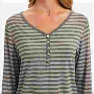 Conjuntos de Pijamas a Rayas para Mujer, Ropa de Dormir Suave, Ropa de Casa, Pijamas de Bambú y Algodón Personalizados, Ropa de Dormir para Mujer - Product Image 4