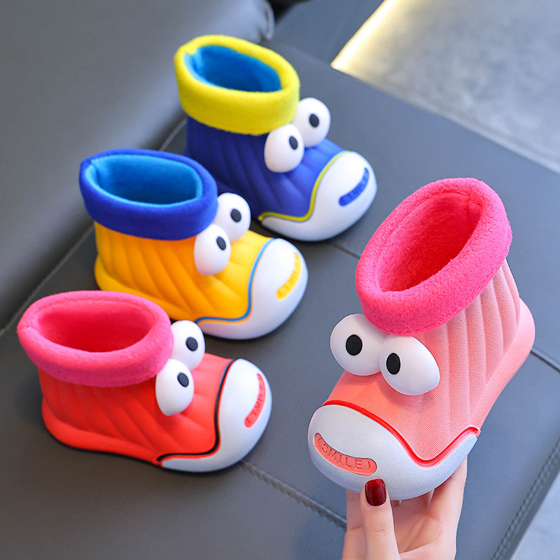 Toddler Plush Lining Rain Boots for