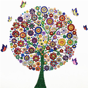 Collezione all'ingrosso di quadri con diamanti a tema Albero delle Quattro Stagioni, pittura diamantata fai da te con cristalli, pittura diamantata <span class=keywords><strong>5D</strong></span> con diamanti a forma speciale - Product Image 6