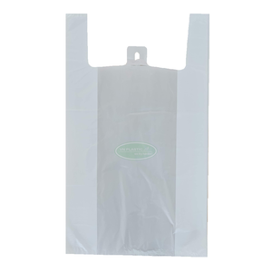 Logo personnalisé de haute qualité Gravure imprimée recyclable écologique en plastique fermeture éclair T-Shirt sacs fabricant en gros Vietnam - Product Image 1