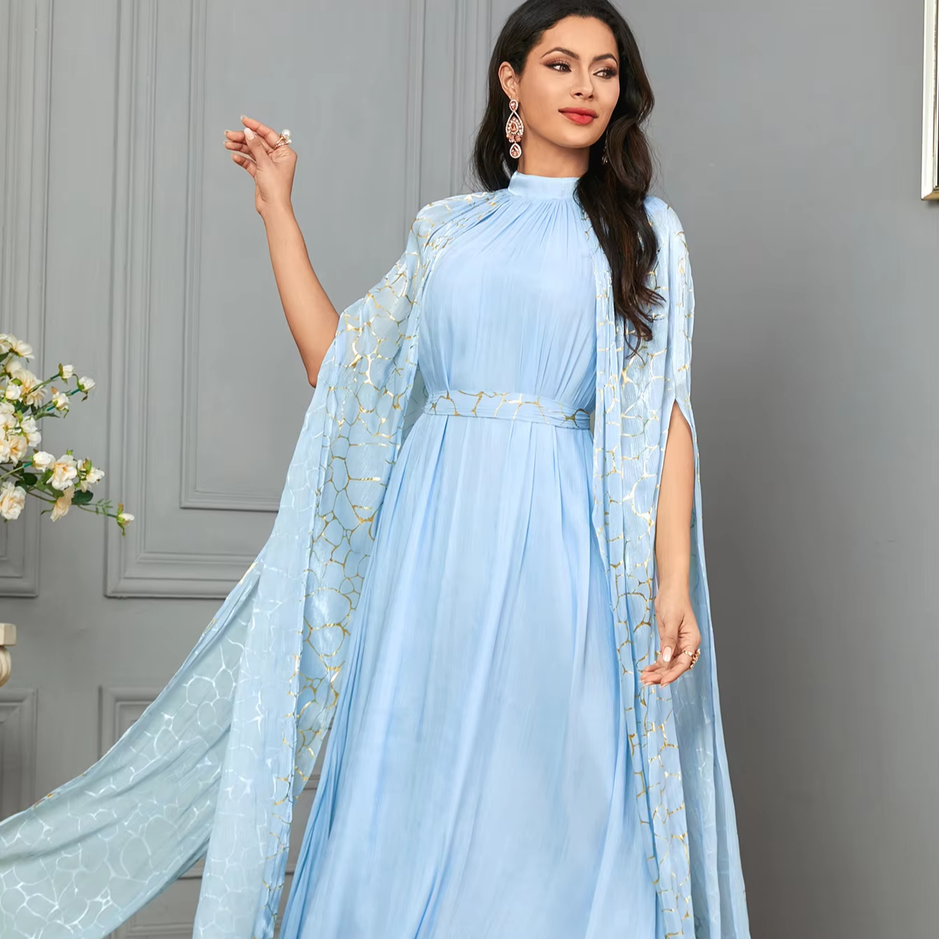 Shop Our Hot Selling Sky Blue Abaya Dress - Sustainable & Stylish Shop Our Hot Selling Sky Blue Abaya Dress - Sustainable & Stylish