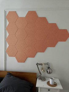 Paneles Acústicos Hexagonales de 30x30cm de Fieltro PET |   Paneles Acústicos DIY con Aislamiento de Sonido NRC 0.85 para Oficina, Gimnasio, Estudio - Product Image 3