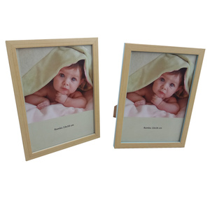 Nouvel arrivage de cadre <span class=keywords><strong>photo</strong></span> bébé bleu <span class=keywords><strong>effet</strong></span> bois double couleurs PS plastique 4x6 5x7 6x8 - Product Image 1