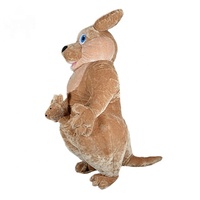 Costume de mascotte de personnage de kangourou de marche mobile gonflable personnalisé pour la publicité