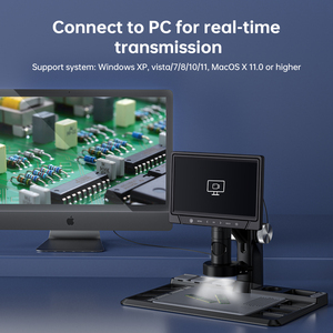 Nuevo <span class=keywords><strong>Microscopio</strong></span> Electrónico Óptico Industrial de 12MP 1600X con Pantalla LCD de 10.1 Pulgadas, Cámara de <span class=keywords><strong>Microscopio</strong></span> Digital para Reparación Móvil, Compra en Línea - Product Image 6