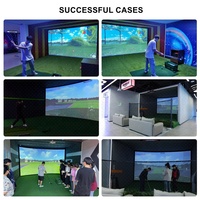 Simulateur de golf automatique Ar Golf, écran de projection de golf intérieur à 3 couches, simulateur de sport de golf virtuel 3D pour centre sportif