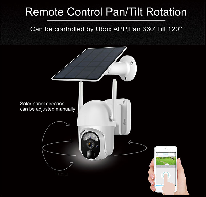Intelligent Solar Energy Battery PTZ Camera