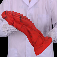 Dildo souple en silicone liquide 100 % étanche en forme de dragon féroce et de Qilin pour femmes, plug anal d'expansion, jouet sexuel