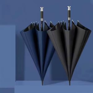Luxury Straight Big <b>Large</b> Sport Custom logo Printing UV Golf <b>Umbrella</b> with Silver Handle - Product Image 6