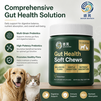 Friandises Tendres Probiotiques pour la Santé Intestinale des Chiens et des Chats – Sans Céréales, Enzymes Digestives à Large Spectre, Favorise un Intestin Équilibré Rapidement