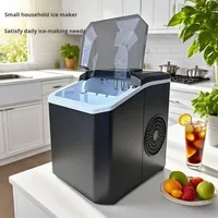 Mini-machine à glaçons portable de comptoir pour cuisine, haute efficacité, nettoyage automatique, glaçons rapides en 6 minutes, usage domestique, vente directe usine