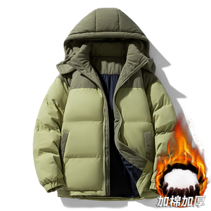 Veste matelassée en coton pour homme avec logo personnalisé, en cachemire, hiver 2025, nouvelle collection, épaisse, chaude et résistante au froid - Product Image 1