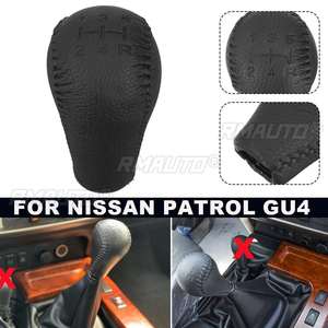 5 Speed Manual Car <b>Gear</b> Shift <b>Knob</b> for Nissan Patrol GU4 Models PU Leather Shifer Lever <b>Gear</b> Stick 32865-40U00 - Product Image 2