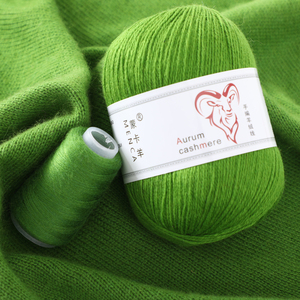 Hilo de Cachemira AURUM en Oferta, Hilo Suave y Cálido Antiestático y Ecológico, Mezcla de Lana Merino para Tejer a Mano, Suéteres Teñidos MENCA - Product Image 1