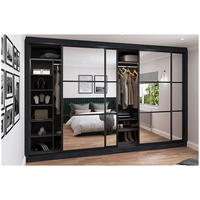 Armoire coulissante sur mesure pour la maison, utilisée dans de nombreuses couleurs, armoires de chambre à coucher, meubles blancs, armoires en bois