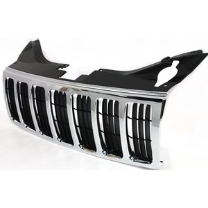 Rejilla de parrilla para Jeep <span class=keywords><strong>Grand</strong></span> <span class=keywords><strong>Cherokee</strong></span> 2005 <span class=keywords><strong>2006</strong></span> 2007 carcasa cromada con inserto negro de plástico OEM 55156814AB - Product Image 3