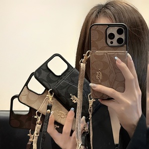 Funda de Lujo Premium de Cuero PU con Tarjetero y Correa Cruzada para iPhone 11 12 13 14 15 16 17 Pro - Product Image 5