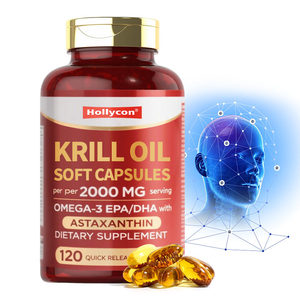 Высокобогатое <span class=keywords><strong>EPA</strong></span> <span class=keywords><strong>DHA</strong></span> для поддержки здоровья сердца и мозга, омега-3 криловое масло, мягкие капсулы - Product Image 1