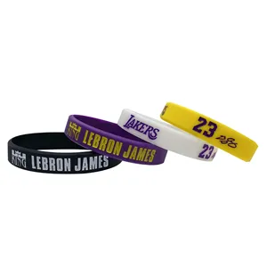 Bracelet en silicone sportif extensible, accessoires pour superstars du basketball, bracelet en silicone - Product Image 4