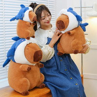 Peluche Adorable en Forme de Requin Kawaii avec Chapeau Amovible, Super Douce, Cadeau d'Anniversaire pour Enfants, Coussin en Peluche