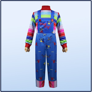 Disfraces de Halloween para niños Adultos <span class=keywords><strong>Chucky</strong></span> Temporada 2 Muñecos fantasmales <span class=keywords><strong>Chucky</strong></span> el <span class=keywords><strong>disfraz</strong></span> de payaso de terror y trajes de fiesta - Product Image 4