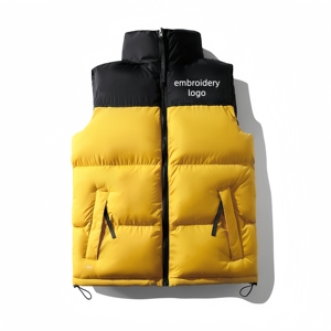 <span class=keywords><strong>Gilet</strong></span> Invernale da Uomo di Alta Qualità, Alla Moda e Caldo, Comodo e Traspirante con Collo Alto <span class=keywords><strong>Gilet</strong></span> da Uomo <span class=keywords><strong>Ricamato</strong></span> - Product Image 4