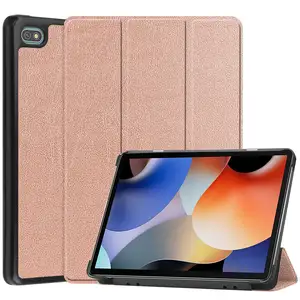 Étui pour tablette à trois volets pour Blackview Oscal Pad 10 Auto Wake Sleep Housse de protection en cuir PU pour Oscal Pad 10.1 pouces