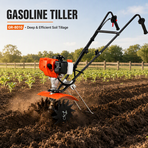 Mini Cultivadora <span class=keywords><strong>de</strong></span> Gasolina <span class=keywords><strong>de</strong></span> 51.7cc, 2 Tiempos, 200mm <span class=keywords><strong>de</strong></span> Ancho, 1.5kW, Desbrozadora <span class=keywords><strong>de</strong></span> Jardín - Product Image 1