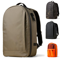 Sac à dos de voyage en nylon balistique 21L, sac à dos robuste à clapet avec compartiment pour ordinateur portable, résistant à l'eau, sac de transport pour ordinateur portable