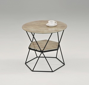 Tables basses TMG-A105 minimalistes rondes en verre trempé Table d'appoint en marbre pour salon meubles de maison - Product Image 2