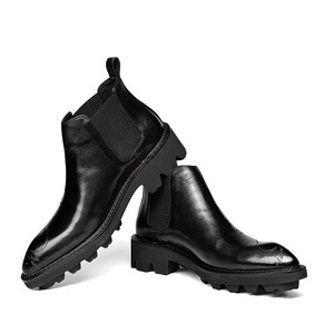 Nouveau modèle de bottines Chelsea pour hommes, style italien, décontractées et professionnelles, en peau de mouton respirante, antidérapantes, semelles souples de haute qualité, pour l'automne - Product Image 6
