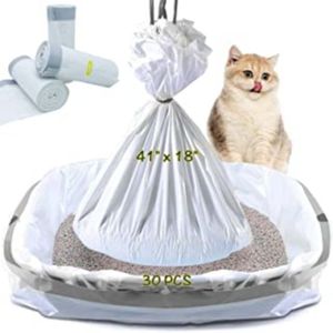 Saco plástico biodegradável compostável para embalagem de maca de gato, saco plástico para lixo de animais de estimação, saco de plástico personalizado para maca de gato - Product Image 1