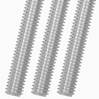 Custom stainless steel double-ended threaded studs/rods (fully threaded or threaded at both ends) for extended connections.