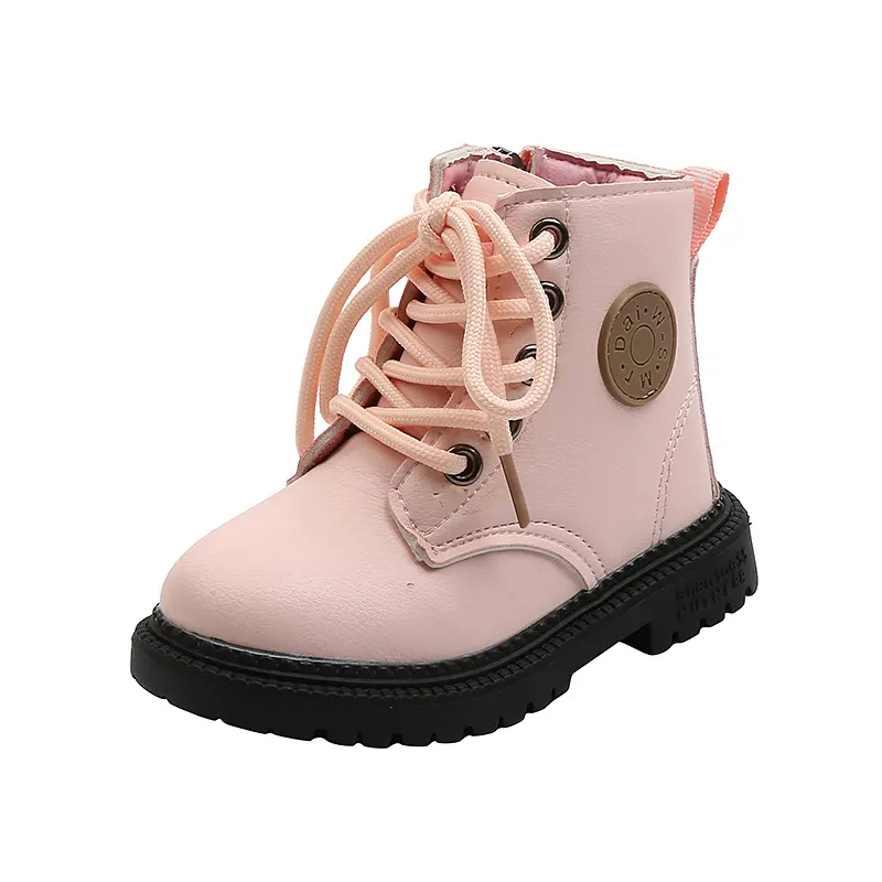 British style leather cotton boots for girls autumn and winter 2020 new short boots