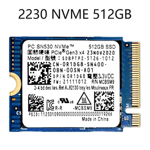 SSD NVMe M.2 2230 <span class=keywords><strong>SN530</strong></span> 512 Go PCIe 3.0 x4 de grande marque pour mini PC, ordinateur portable, grade A d'occasion, original démonté - Product Image 1