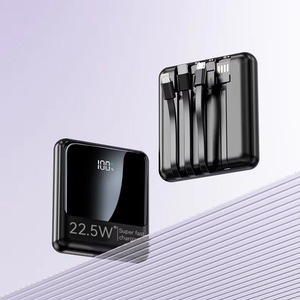แบตสำรอง KX18บางเฉียบแบบพกพา10000มิลลิแอมป์ต่อชั่วโมง LI-polyercable ชาร์จเร็ว22.5วัตต์20000มิลลิแอมป์ต่อชั่วโมง USB Type-C อินพุต USB จอแสดงผล LED - Product Image 2