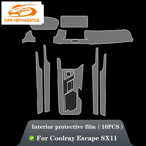 Consola Central para Interior de coche, película protectora transparente de TPU para Geely Coolray Escape SX11 2018-2020, accesorios antiarañazos Refi - Product Image 1