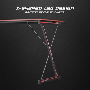 Rts Nam Phi 32 Inch Tầng Núi Bảng Hình Chữ Nhật X Hình Chân Khung Bàn Chơi Game Màu Đen Ergonomic Bàn Máy Tính Cho Nhà - Product Image 5