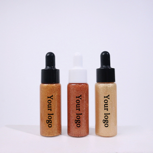 MLM Vegan Brightening Shimmer <b>Face</b> & Body Oil with Rose & Strawberry Fragrance Long-Lasting Highlighter & <b>Tanning</b> Oil - Product Image 4