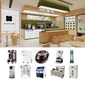 Juego de equipos de cafetería de alta calidad para café Bubble Tea Refrigerate Counter <span class=keywords><strong>Bar</strong></span> Milk Tea Equipment - Product Image 5