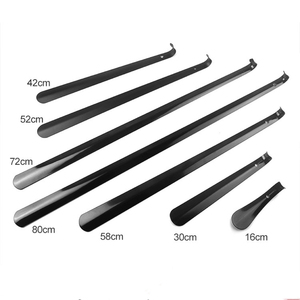 Klaxon de chaussure spécial hôtel vente en gros usine klaxon de chaussure robuste et durable long 80cm klaxon de chaussure durable en acier inoxydable noir - Product Image 5