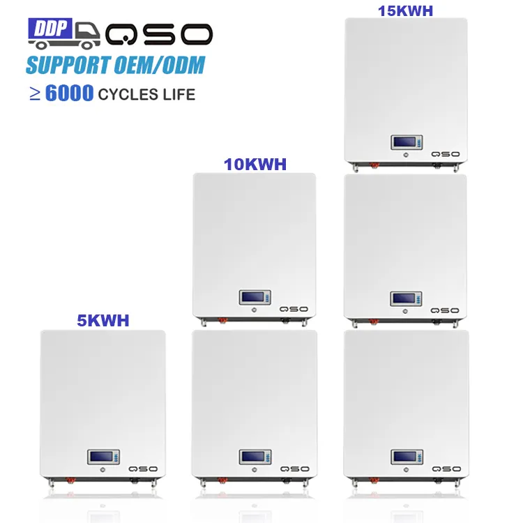 Мощное настенное крепление Lifepo4 48 В Akku 100Ah 200Ah 300Ah 5Kw 10Kw 15Kw 10Kwh 20Kw 51,2 V литиевая батарея для домашней солнечной энергетической системы