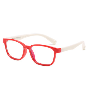 Children's Silicone Anti Blue Light Glasses <b>Frames</b> UV400 Plano Lenses For Mobile Phone Use Kids And Students - Product Image 1