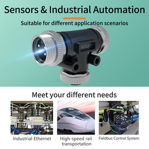 7/8 <span class=keywords><strong>splitter</strong></span> 4-pin Thông tư cảm biến không thấm nước công nghiệp cắm ổ cắm nam nữ nối bảng điều chỉnh IP67 cho điện hàn cáp - Product Image 4