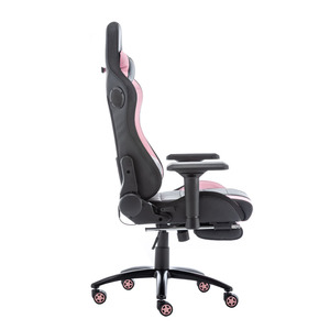 Chaise de jeu eğimli oyun sandalyesi ışıkları ve hoparlörler oyun sandalyesi s led'li oyun sandalyesi pembe - Product Image 4