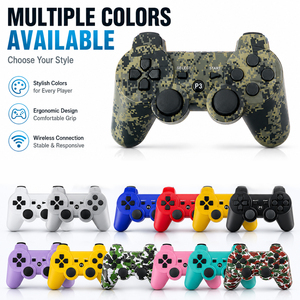 <span class=keywords><strong>Manette</strong></span> de Jeu Sans Fil Bluetooth pour PS3 Gamepad Joystick Joypad Double Vibration - Product Image 1