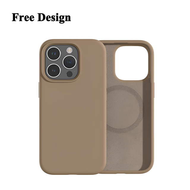 Custom logo OEM Premium Full Coverage Drop Resistant Soft Thick Magnetic Liquid Silicone Phone Case for iPhone 17 18 Pro Max