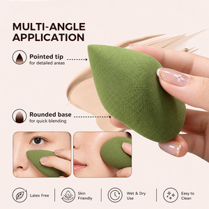 Éponge de maquillage sans latex de forme spéciale en gros, couleurs personnalisées, texture douce pour une application professionnelle de la beauté - Product Image 3